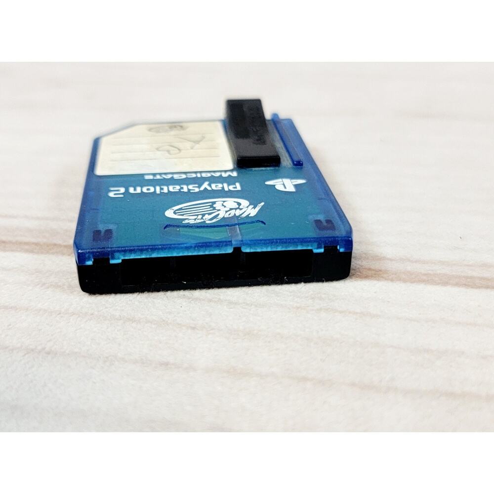 Mad Catz Sony Playstation 2 PS2 Clear Blue 8MB Memory Card Magic Gate TESTED - Picture 4 of 7